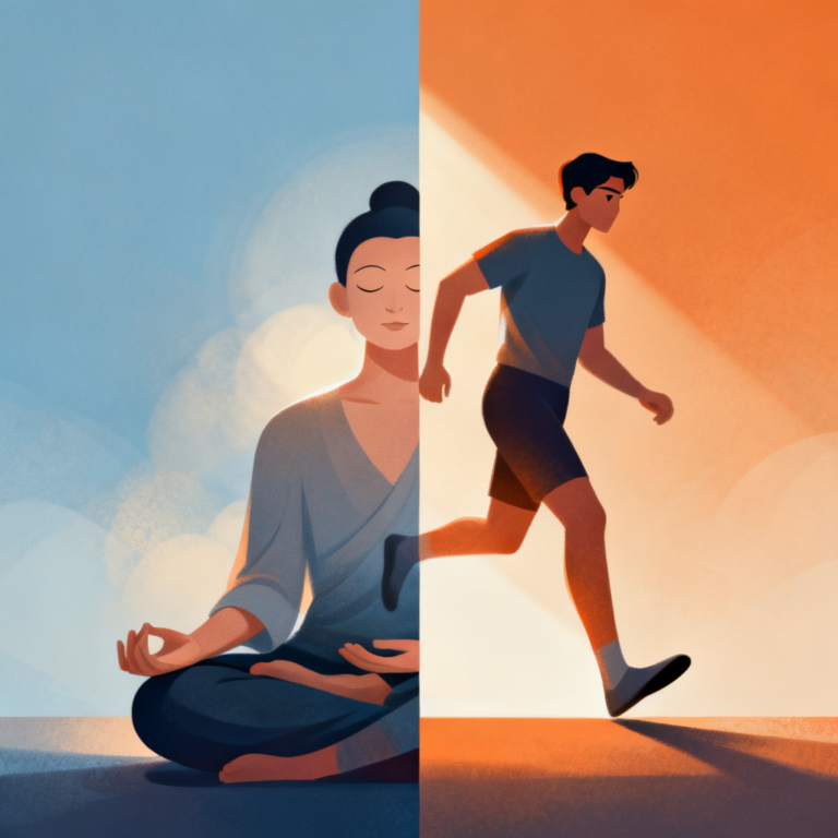 Person choosing acceptance or change