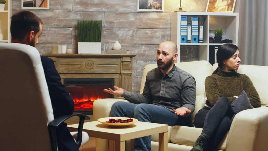 Therapy helps retired couples rebuild trust & closeness.
