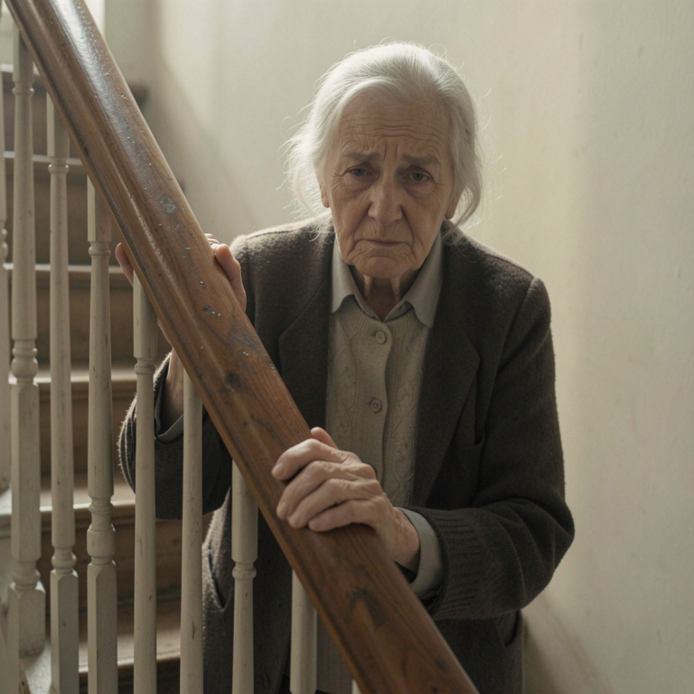 Older adult looking concerned while trying to remember information, highlighting confidence loss due to age-related forgetfulness.