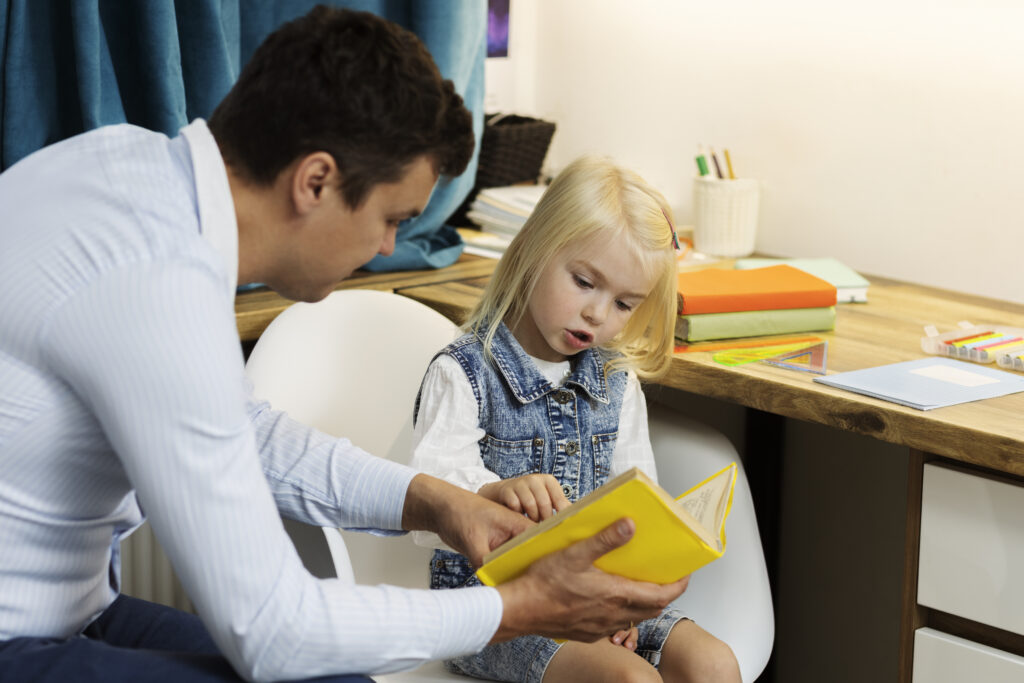 Parent and child with anxiety receiving support from school counselors and community mental health services.