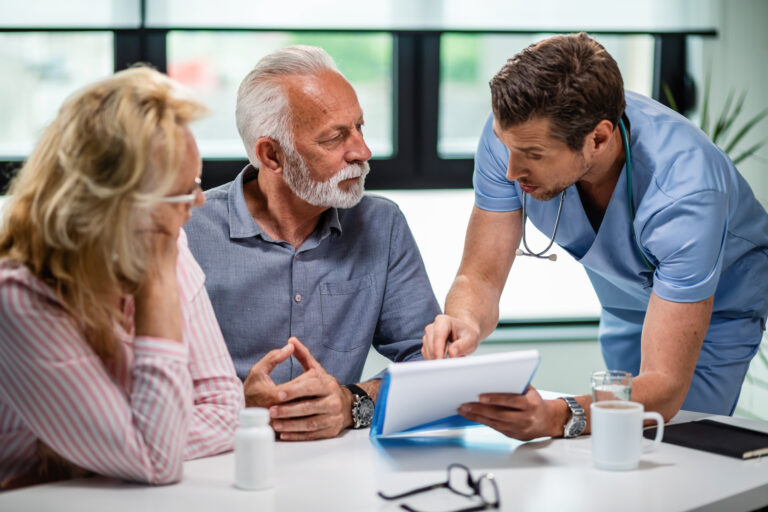 Family discussing advance care planning and end-of-life wishes with compassion and understanding.
