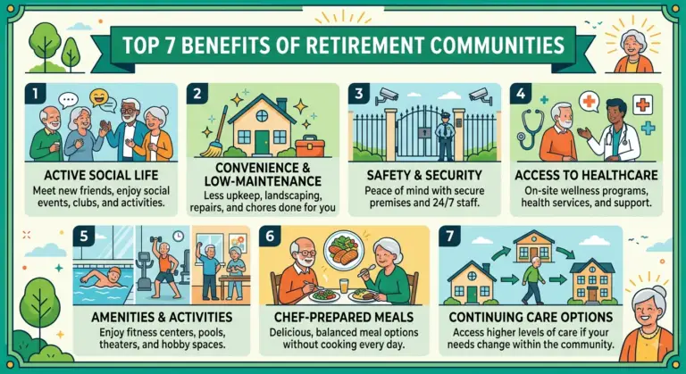 Top 7 Benefits of Retirement Communities