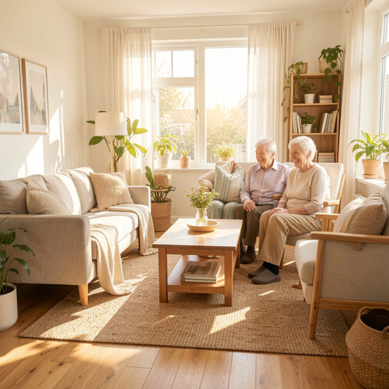 Age-friendly home designed to support older adults with safety, comfort, accessibility, and independence.