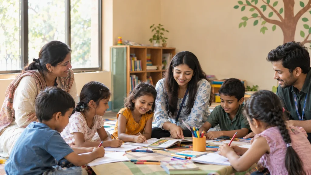 Community program supporting children through families, educators, and local partners