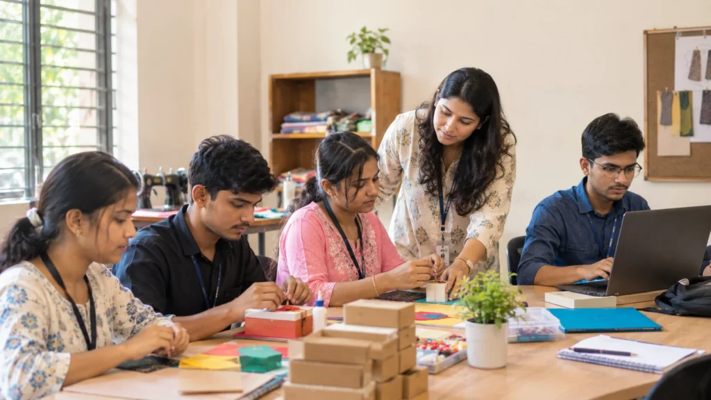 Vocational and life-skills training helping individuals build practical skills and confidence